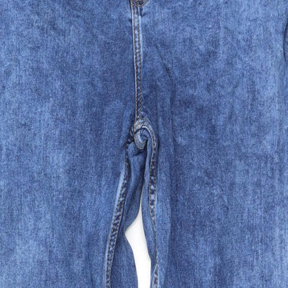 Womens UK Size 26 Preworn Regular Fit Mom Blue Jeans