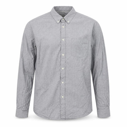 Mens UK Size L Burton Grey  Button-Up Long Sleeve Casual Shirt