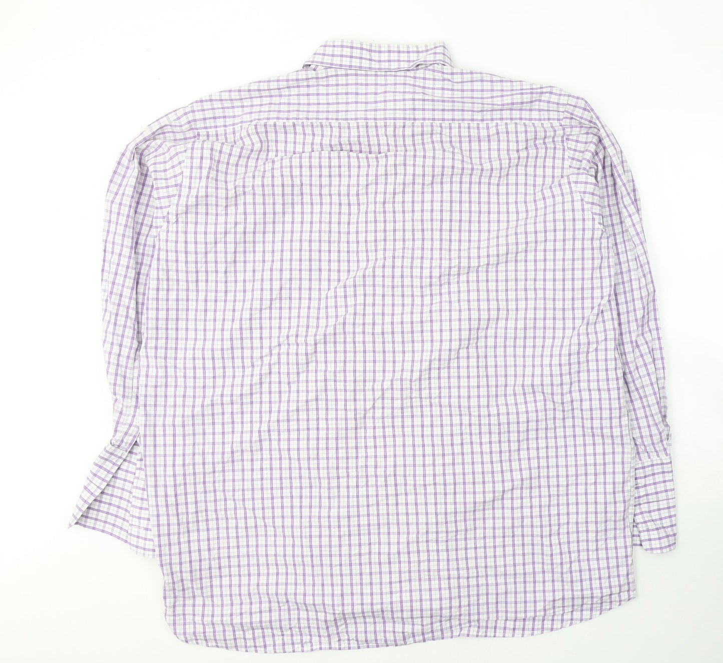 Mens UK Size XL Grellie White  Button-Up Long Sleeve Casual Shirt