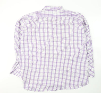 Mens UK Size XL Grellie White  Button-Up Long Sleeve Casual Shirt