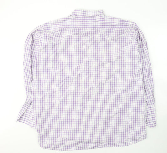 Mens UK Size XL Grellie White  Button-Up Long Sleeve Casual Shirt