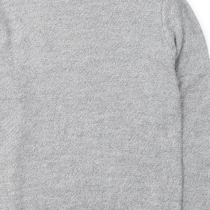 Boohoo Mens Grey Round Neck  Acrylic Pullover Jumper Size M