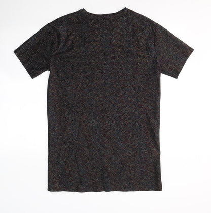 Womens UK Size M Zara Black Tunic T-Shirt