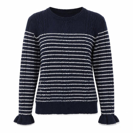 Womens UK Size M Papaya Blue Pullover Jumper