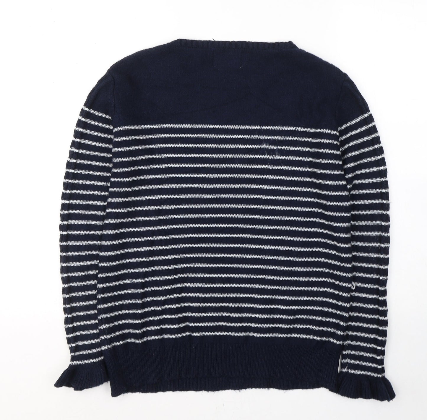 Womens UK Size M Papaya Blue Pullover Jumper