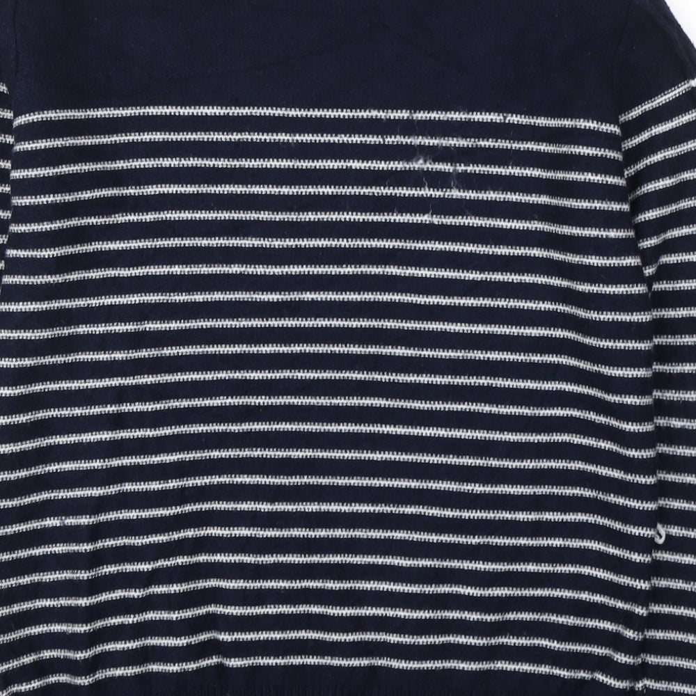 Womens UK Size M Papaya Blue Pullover Jumper