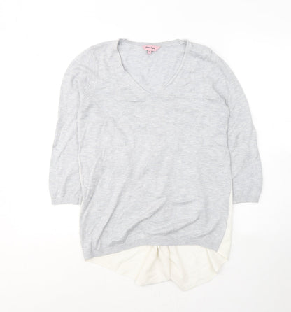 Womens UK Size 12 Phase Eight Grey Pullover Jumper