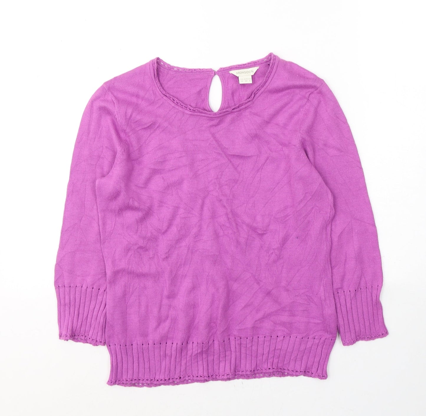 Womens UK Size 10 Monsoon Pink Pullover Jumper