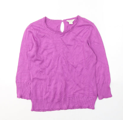 Womens UK Size 10 Monsoon Pink Pullover Jumper