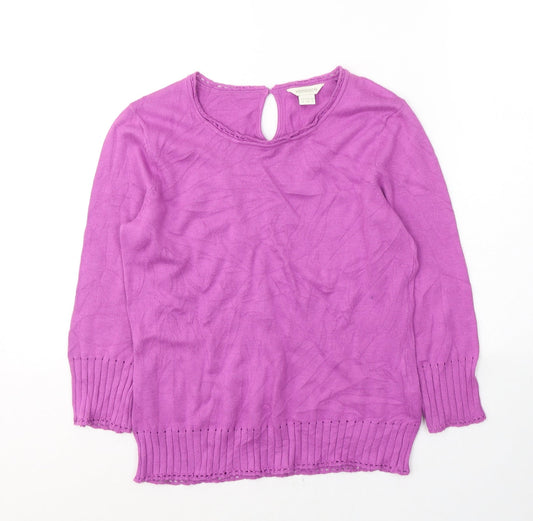 Womens UK Size 10 Monsoon Pink Pullover Jumper