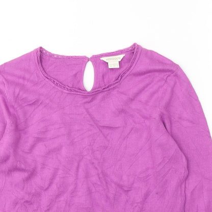 Womens UK Size 10 Monsoon Pink Pullover Jumper