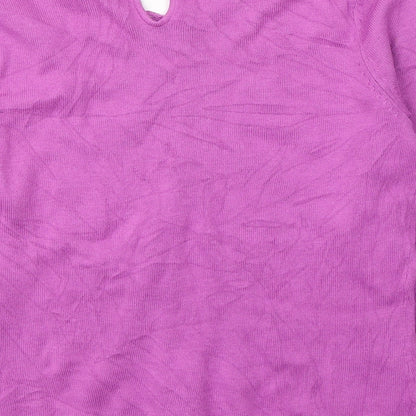Womens UK Size 10 Monsoon Pink Pullover Jumper
