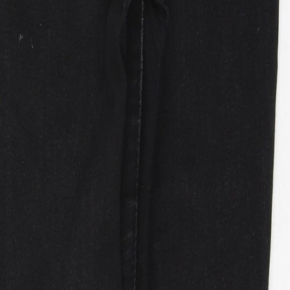 SheIn Womens Black  Cotton Skinny Jeans Size XS L28 in Regular Button