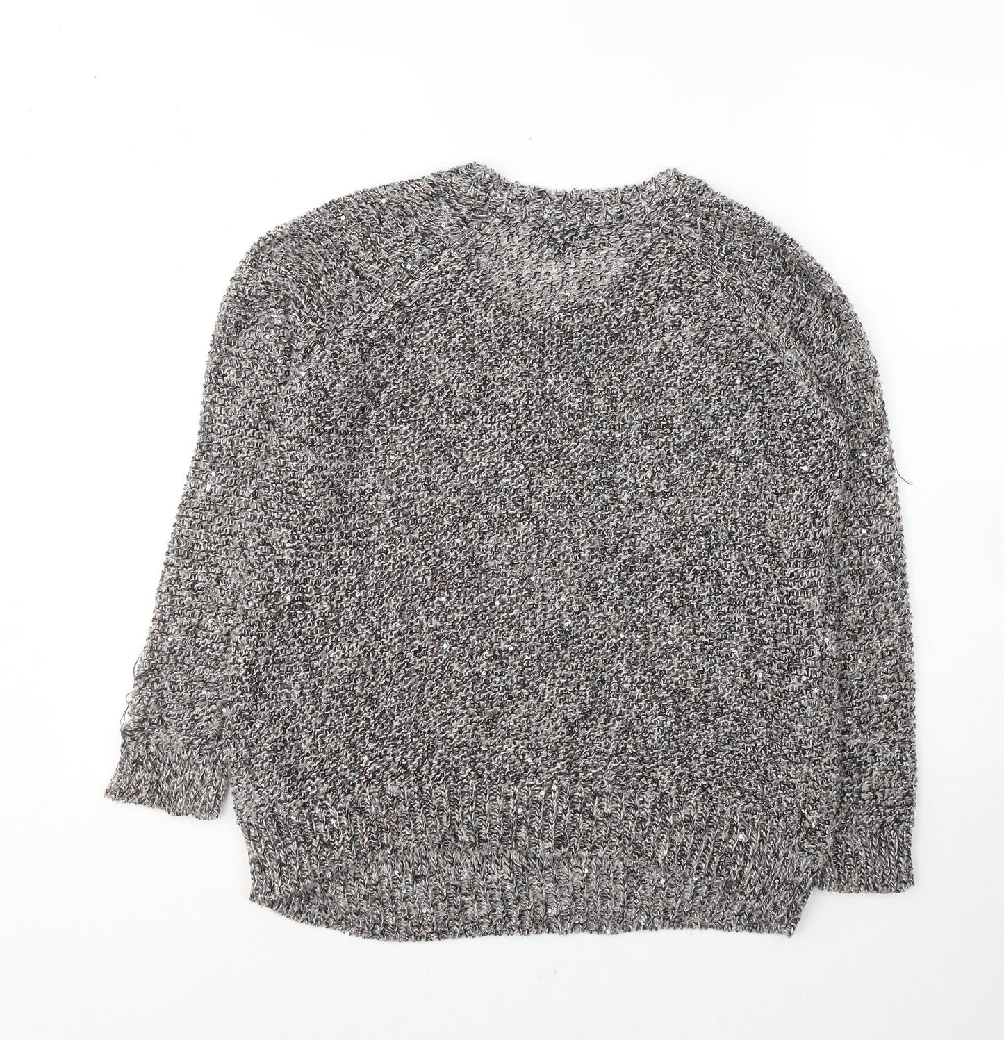 Womens UK Size 8 Topshop Grey Pullover Jumper