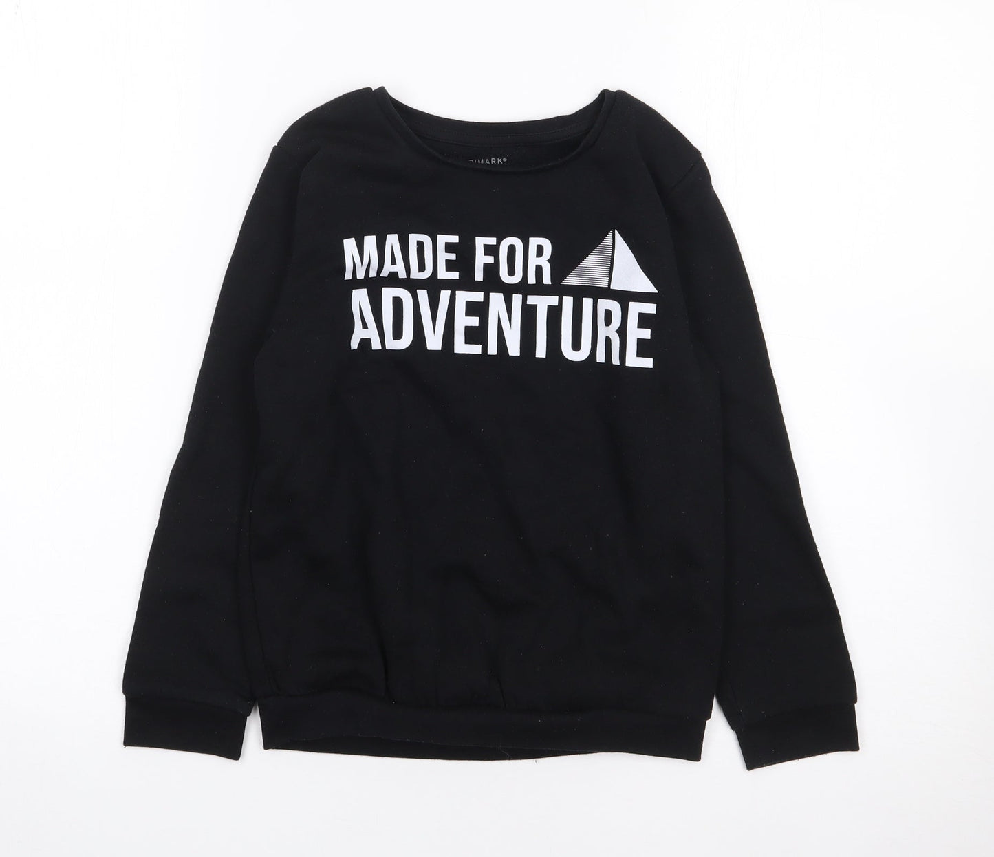 Primark Boys Black  Polyester Pullover Sweatshirt Size 8-9 Years  Pullover
