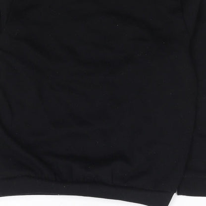 Primark Boys Black  Polyester Pullover Sweatshirt Size 8-9 Years  Pullover