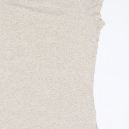 Clockhouse Womens Beige  Polyester Jersey T-Shirt Size L Crew Neck