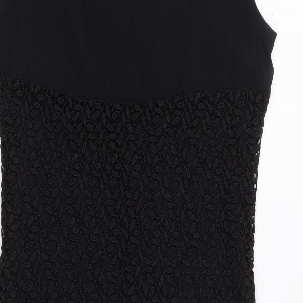 Vila Clothes Womens Black  Polyester A-Line  Size XS  Round Neck Pullover