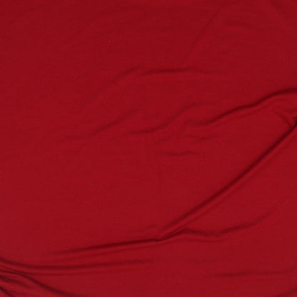 Missgood Womens Red  Viscose Jersey T-Shirt Size L Round Neck - Batwing