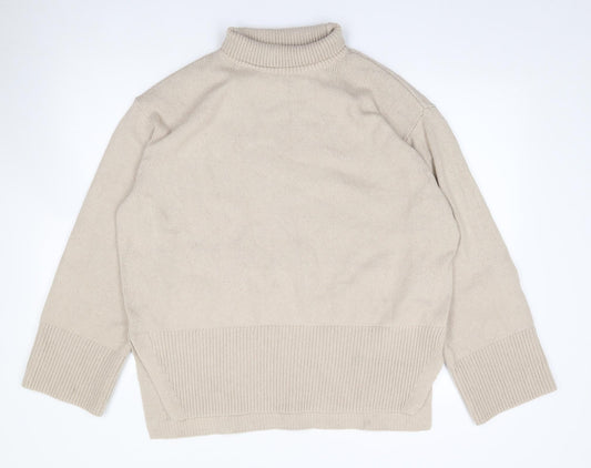 Womens UK Size S H&M Beige Tunic Jumper