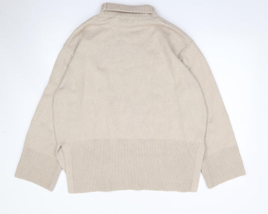 Womens UK Size S H&M Beige Tunic Jumper