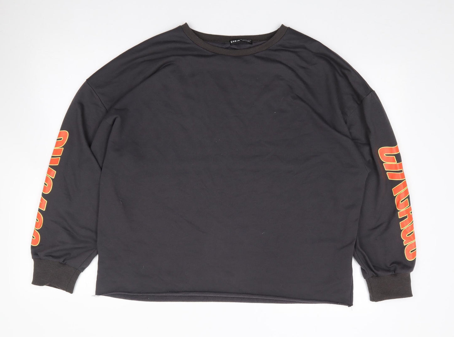 SheIn Womens Grey  Polyester Pullover Sweatshirt Size L  Pullover - Chicago