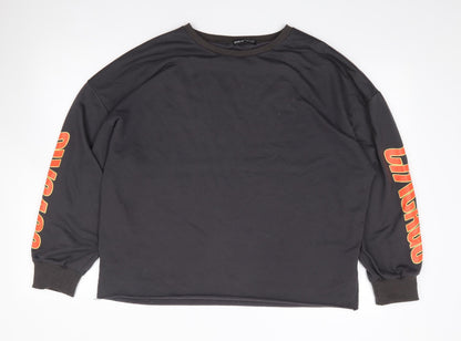 SheIn Womens Grey  Polyester Pullover Sweatshirt Size L  Pullover - Chicago