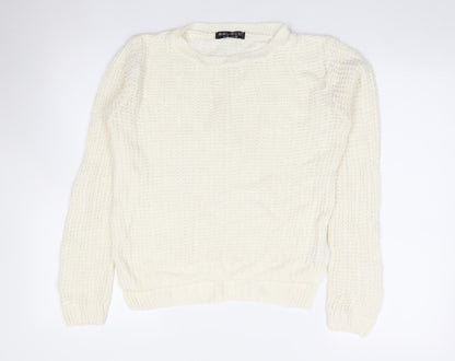 Womens UK Size 12 Select Ivory Pullover Jumper