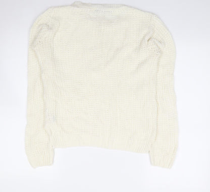 Womens UK Size 12 Select Ivory Pullover Jumper