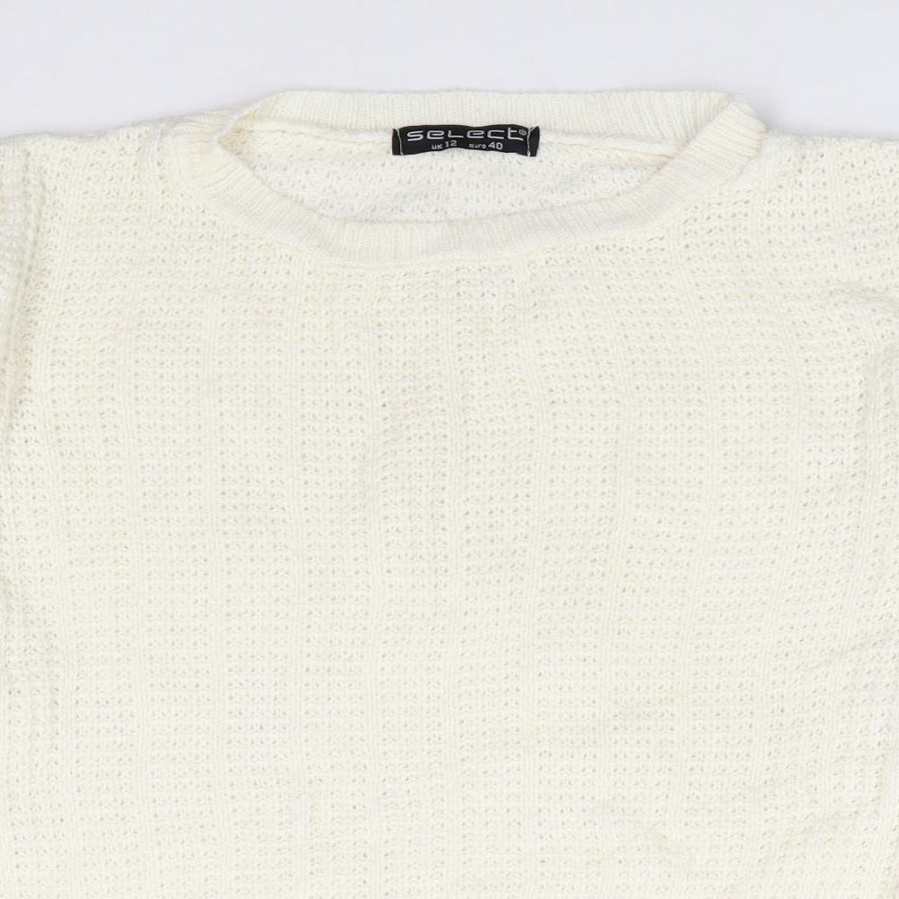 Womens UK Size 12 Select Ivory Pullover Jumper