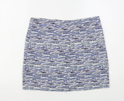 Twenty 29 Womens Blue Striped Cotton Mini Skirt Size 34 in