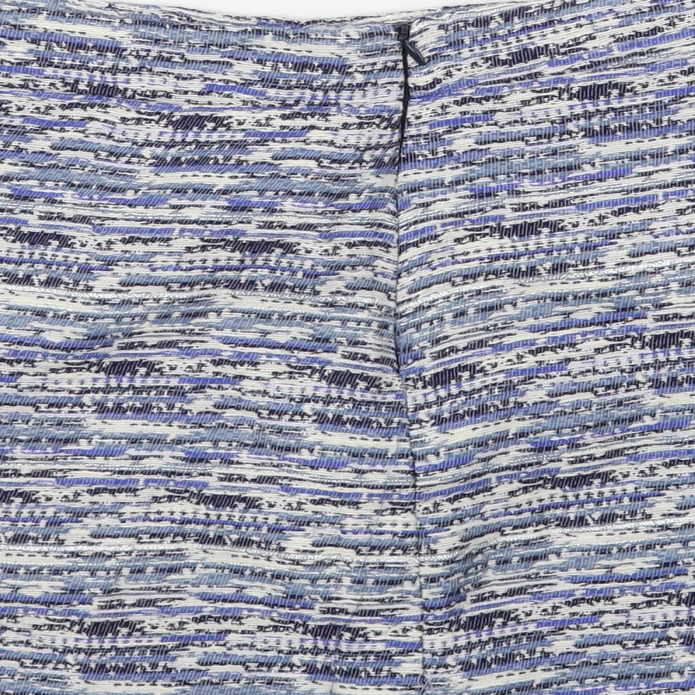 Twenty 29 Womens Blue Striped Cotton Mini Skirt Size 34 in