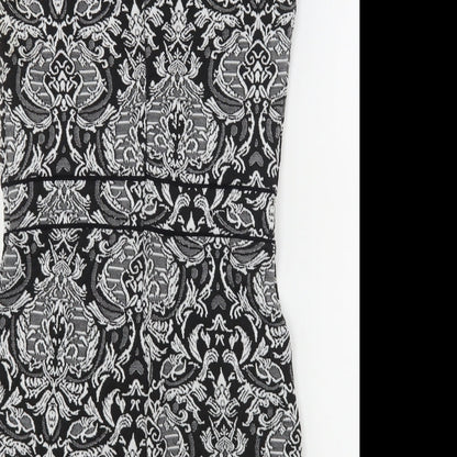 Miss Selfridge Womens Multicoloured Paisley Polyester Pencil Dress  Size 10  High Neck