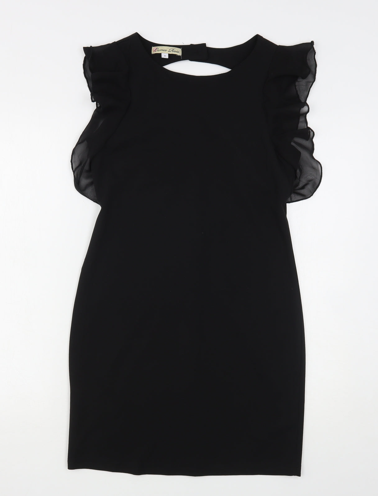 Cameo Rose Womens Black  Polyester Mini  Size 12  Round Neck