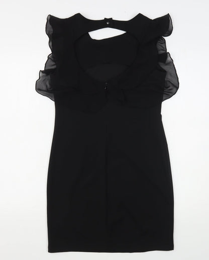 Cameo Rose Womens Black  Polyester Mini  Size 12  Round Neck