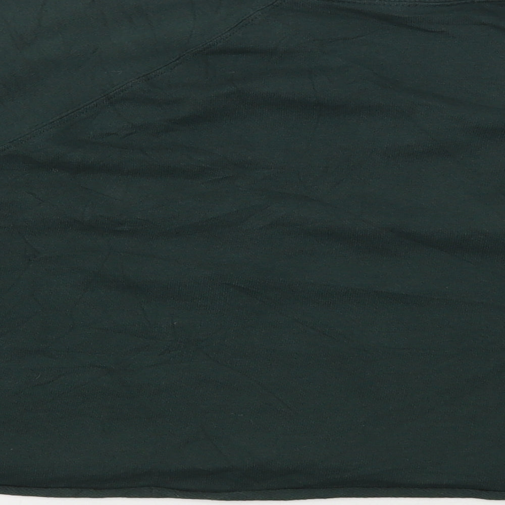 H&M Womens Green  Cotton Pullover Sweatshirt Size M