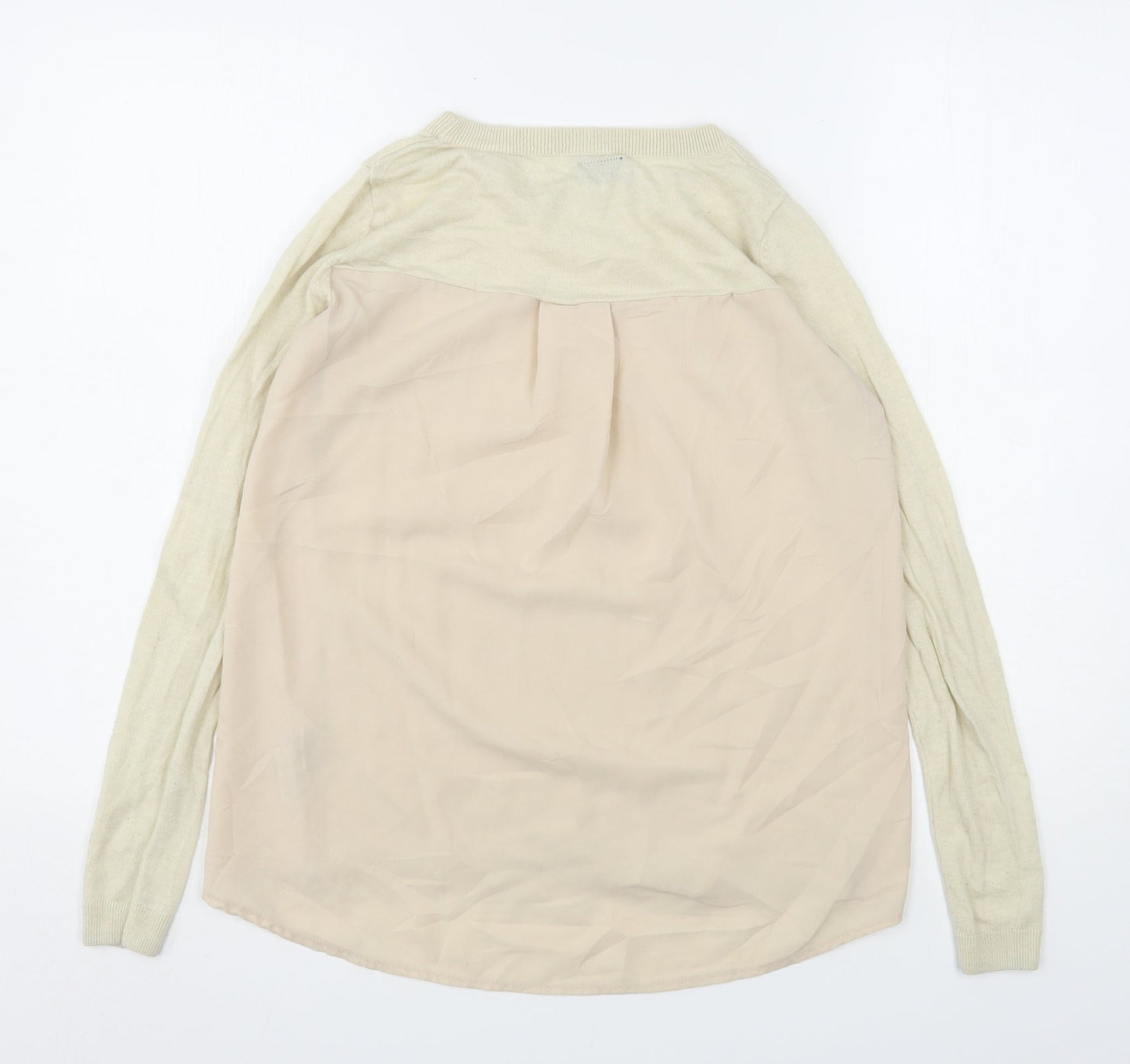 Womens UK Size 8 Topshop Beige Pullover Jumper