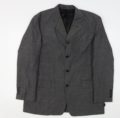 Mens UK Size 44 Ciro Citterio Regular Grey Suit Jacket