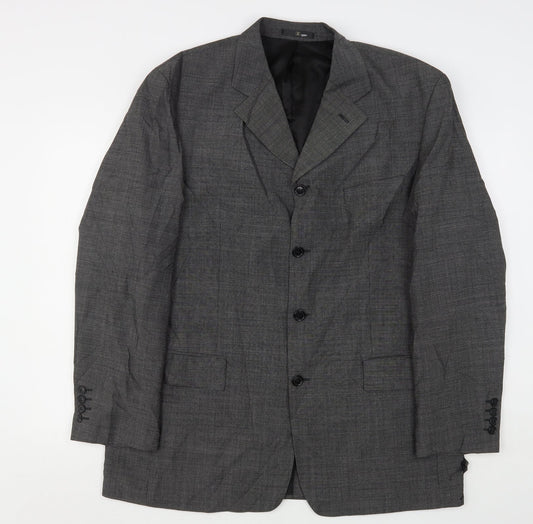 Mens UK Size 44 Ciro Citterio Regular Grey Suit Jacket
