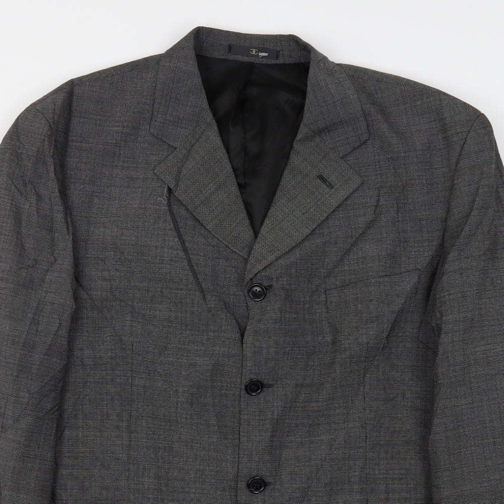 Mens UK Size 44 Ciro Citterio Regular Grey Suit Jacket