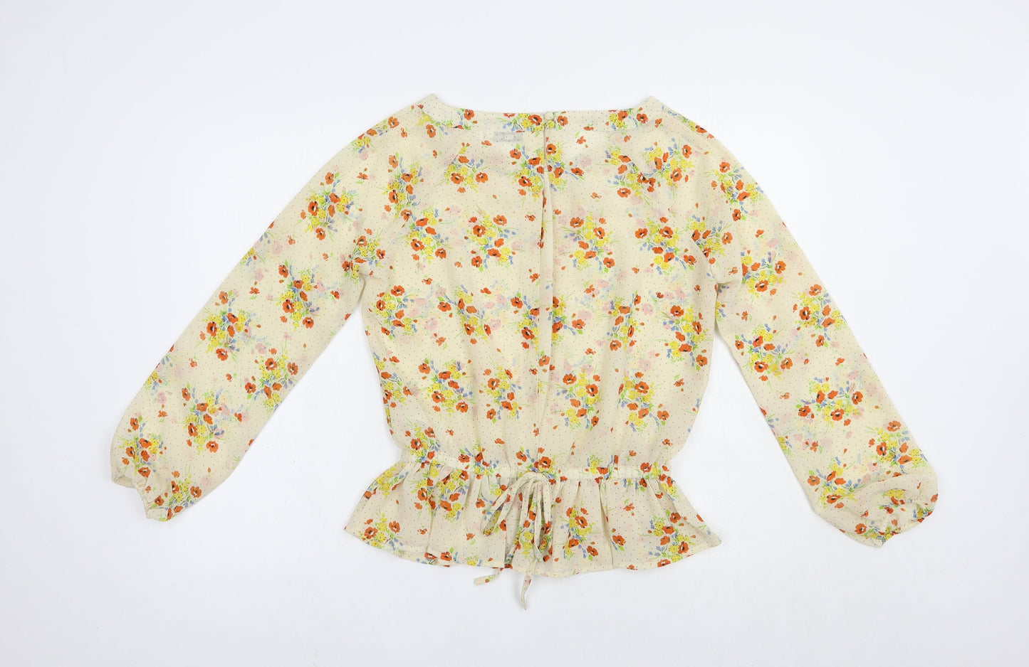 Womens UK Size 8 New Look Beige Basic Blouse