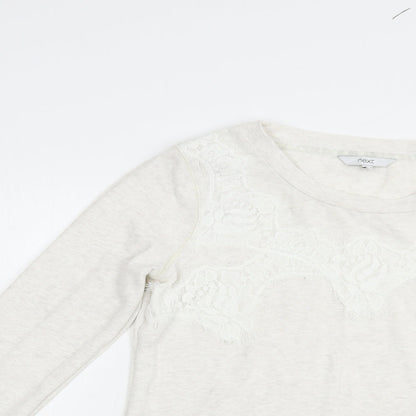 Womens UK Size 12 NEXT Ivory Pullover Jumper