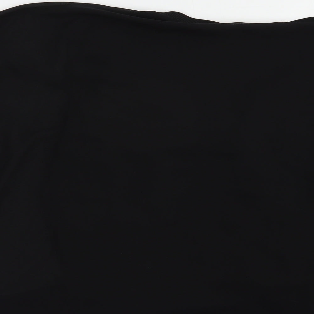Zara Womens Black  Polyester Basic Blouse Size S V-Neck