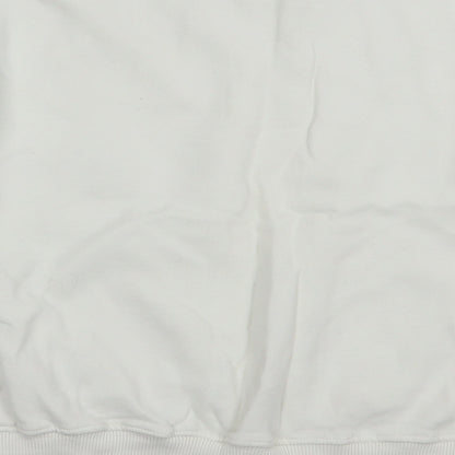 NEXT Girls White  Cotton Pullover Sweatshirt Size 12 Years  Pullover - Rainbow