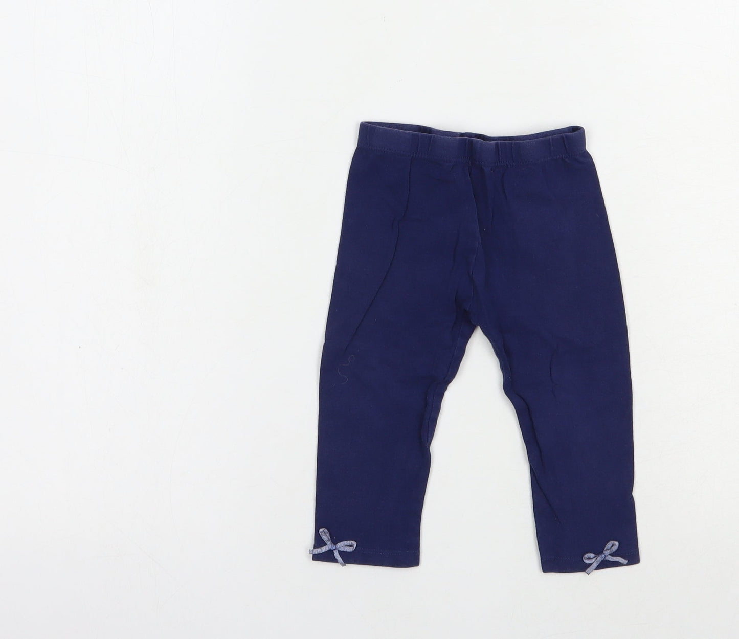 Baby Town Baby Blue  Cotton Jogger Leggings Size 12-18 Months