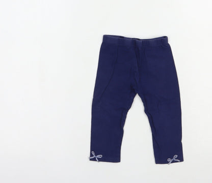 Baby Town Baby Blue  Cotton Jogger Leggings Size 12-18 Months