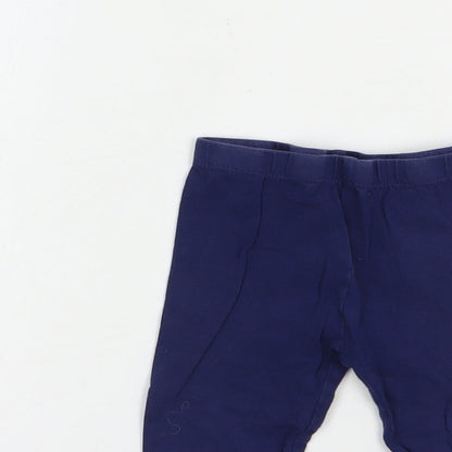 Baby Town Baby Blue  Cotton Jogger Leggings Size 12-18 Months