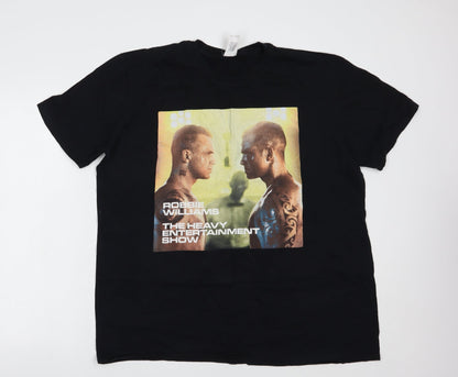 Womens UK Size XL Gildan Black Basic T-Shirt