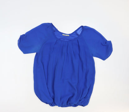 Womens UK Size S Wallis Blue Basic Blouse