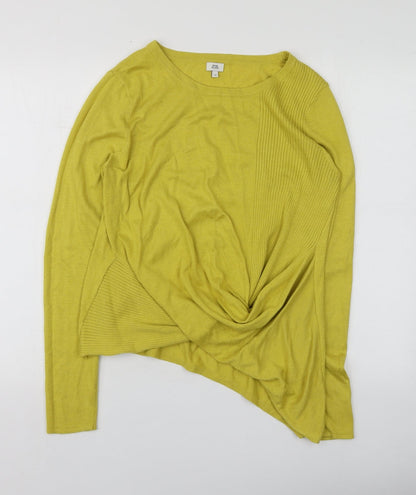 Womens UK Size 12 River Island Yellow Pullover Jumper